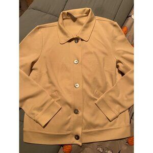 Hanna Anderson tan knit jacket/blazer size Med